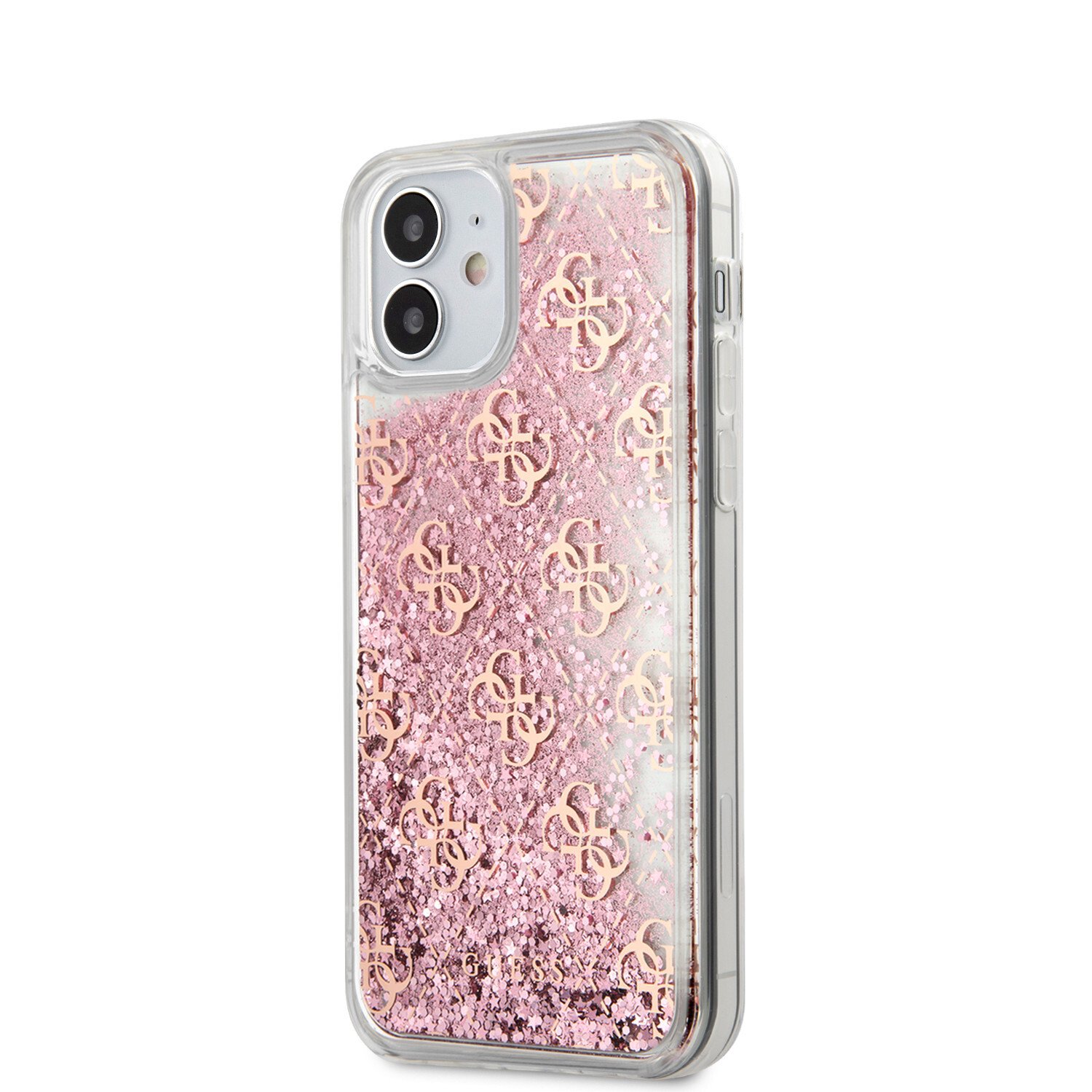 Husa Cover Guess Liquid Glitter pentru iPhone 12 Mini Pink thumb