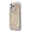 Husa Cover Guess Liquid Glitter pentru iPhone 12 Pro Max Gold