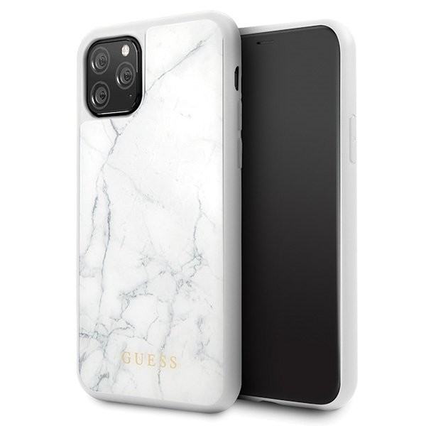 Husa Cover Guess Marble pentru iPhone 11 Pro White thumb