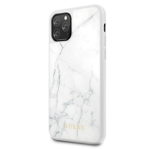 Husa Cover Guess Marble pentru iPhone 11 Pro White thumb