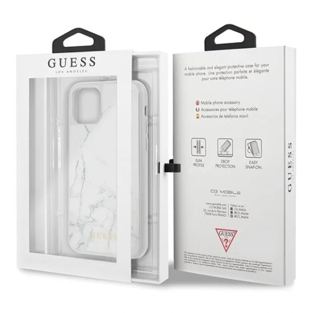 Husa Cover Guess Marble pentru iPhone 11 Pro White