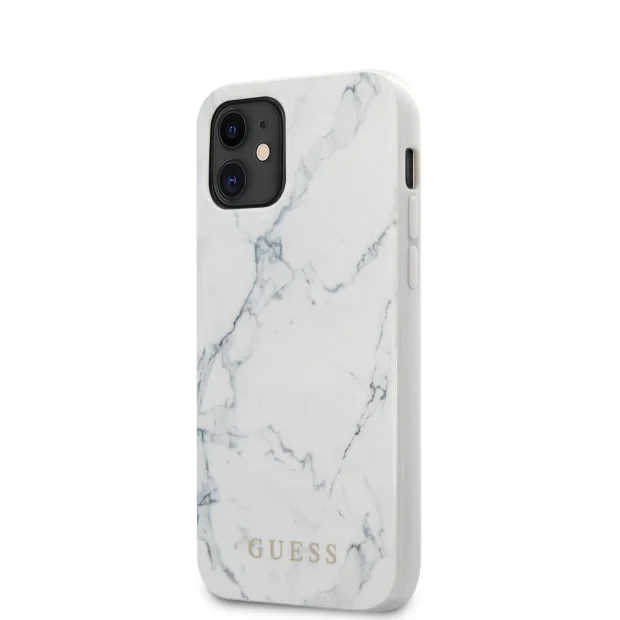 Husa Cover Guess Marble pentru iPhone 12 Mini White