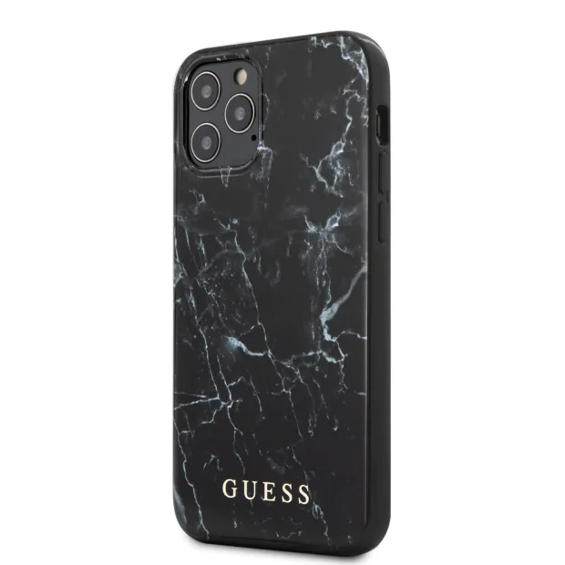 Husa Cover Guess Marble pentru iPhone 12/12 Pro Black