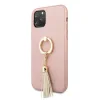 Husa Cover Guess Saffiano Ring Stand pentru iPhone 11 Pro Pink