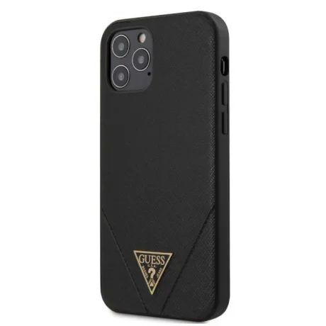 Husa Cover Guess Saffiano V Stitch pentru iPhone 12/12 Pro Black
