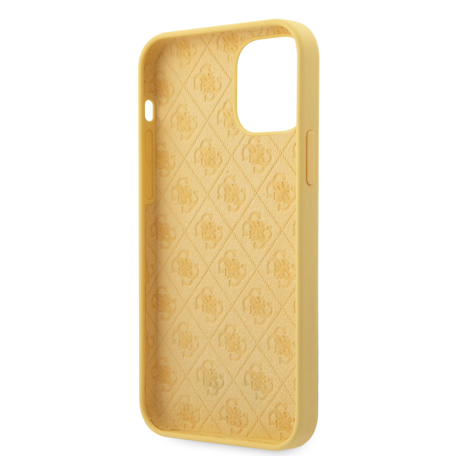 Husa Cover Guess Silicone Metal Logo pentru iPhone 12 Pro Max Yellow thumb