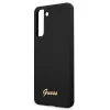 Husa Cover Guess Silicone Metal Logo pentru Samsung Galaxy S21 Black