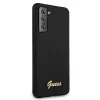 Husa Cover Guess Silicone Metal Logo pentru Samsung Galaxy S21 Black