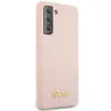 Husa Cover Guess Silicone Metal Logo pentru Samsung Galaxy S21 Pink