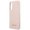 Husa Cover Guess Silicone Metal Logo pentru Samsung Galaxy S21 Pink