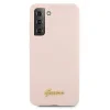 Husa Cover Guess Silicone Metal Logo pentru Samsung Galaxy S21 Pink