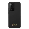 Husa Cover Guess Silicone Metal Logo pentru Samsung Galaxy S21 Ultra Black