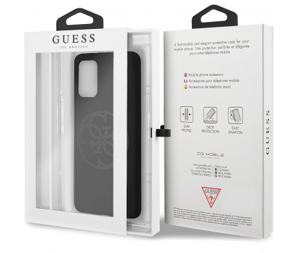 Husa Cover Guess Silicone Tone on Tone pentru Samsung Galaxy S20 Black thumb