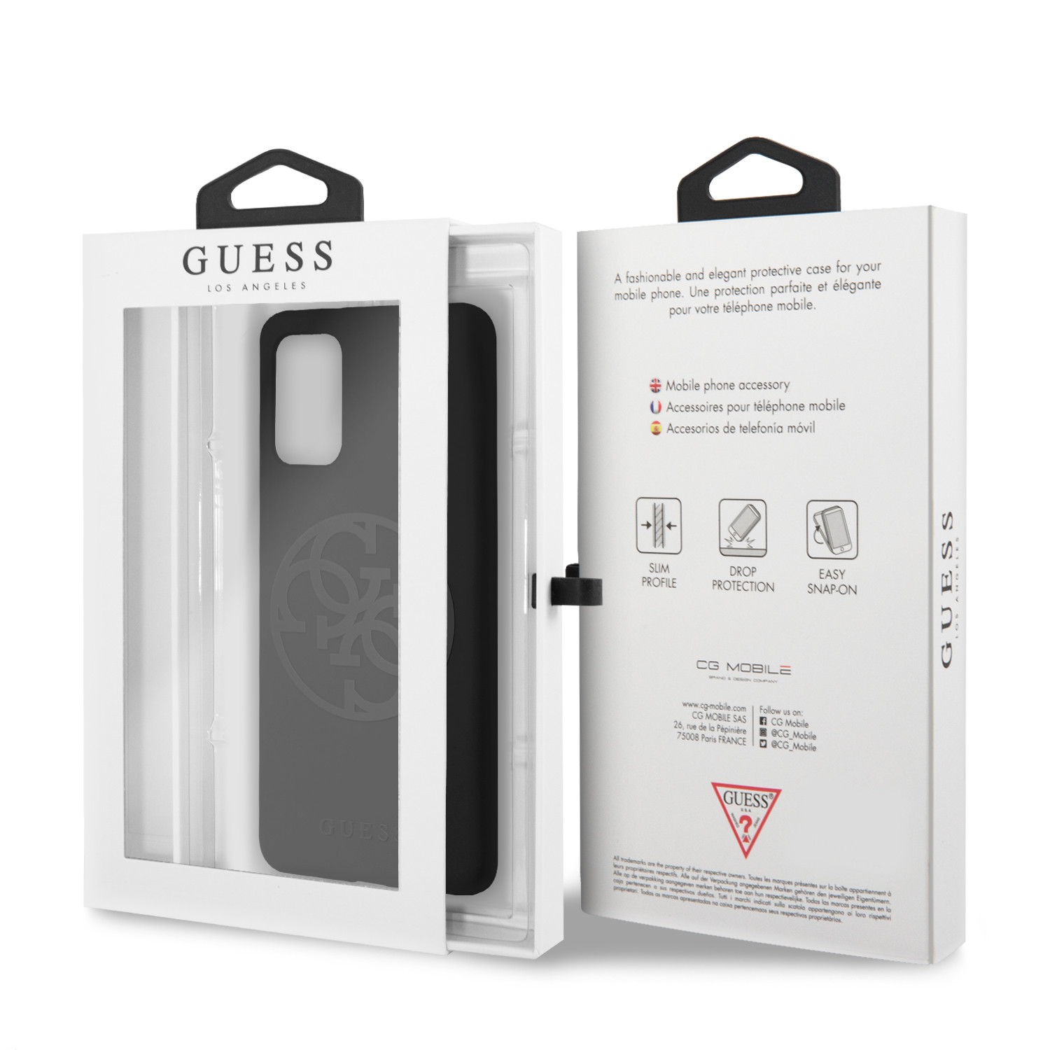 Husa Cover Guess Silicone Tone pentru Samsung Galaxy S20 Plus Negru thumb