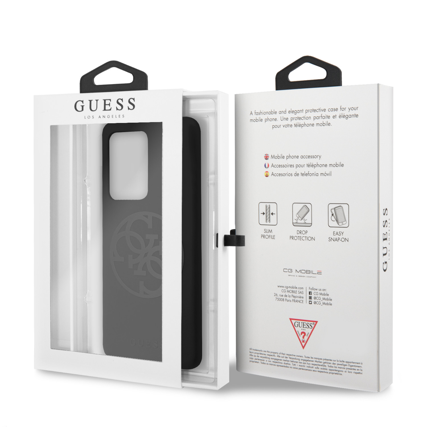 Husa Cover Guess Silicone Tone pentru Samsung Galaxy S20 Ultra Negru thumb