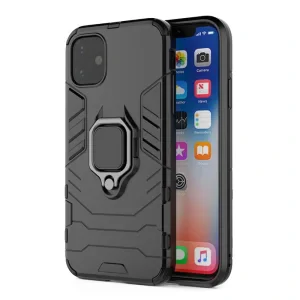 Husa Cover Hard Ring Armor Pentru iPhone 12 Pro Max Negru