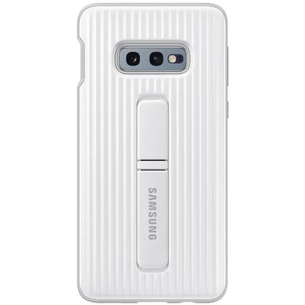 Husa Cover Hard Samsung Standing pentru Samsung Galaxy S10e Alb