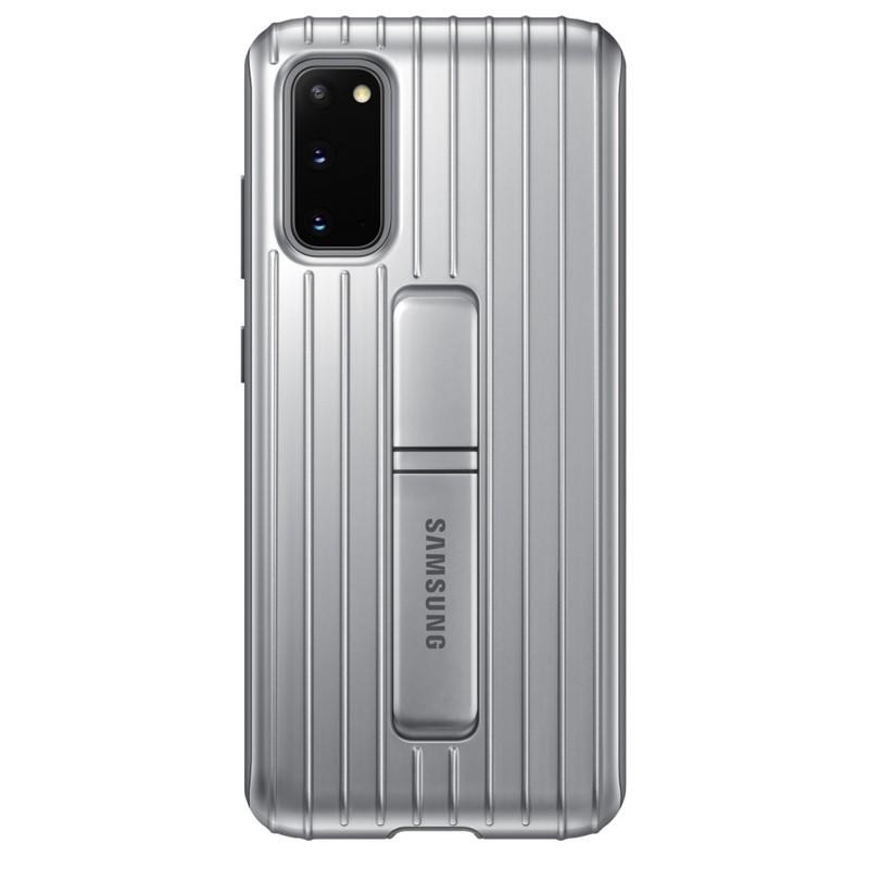 Husa Cover Hard Samsung Standing pentru Samsung Galaxy S20 Argintiu thumb