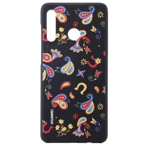 Husa Cover Huawei Flower pentru Huawei P30 Lite Black