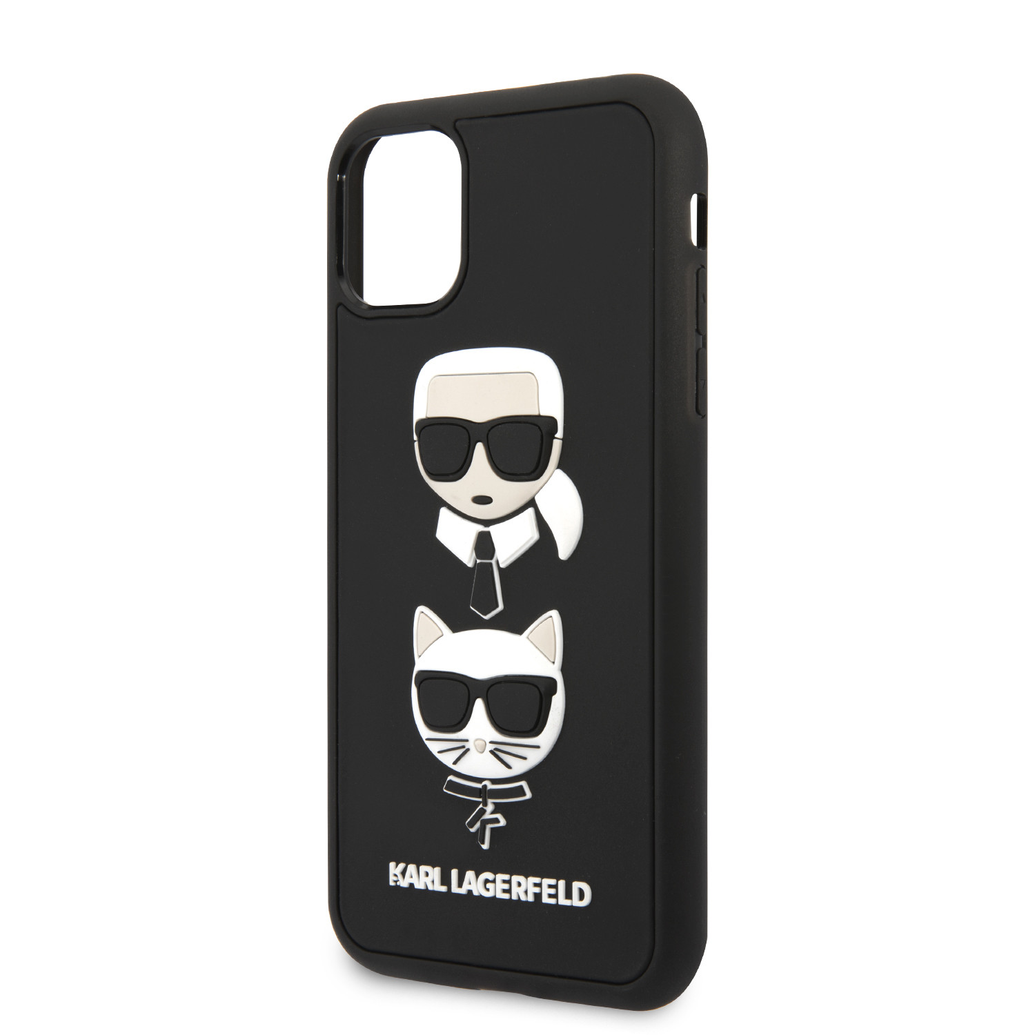 Husa Cover Karl Lagerfeld 3D Rubber Heads Kryt Pro pentru iPhone 11 Pro Black thumb
