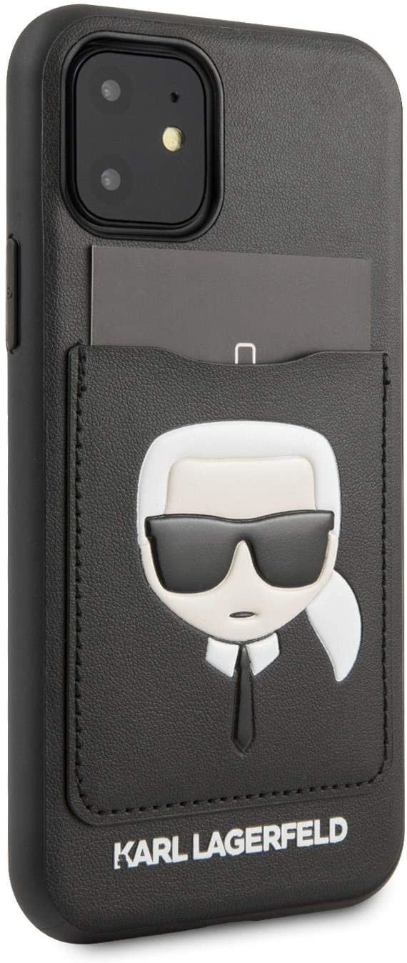 Husa Cover Karl Lagerfeld CardSlot pentru iPhone 11 Neagra thumb