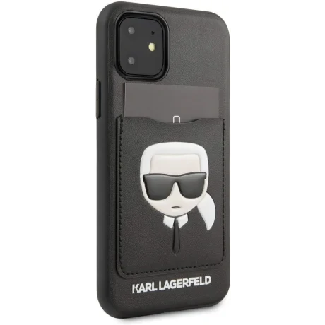 Husa Cover Karl Lagerfeld CardSlot pentru iPhone 11 Neagra