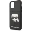 Husa Cover Karl Lagerfeld CardSlot pentru iPhone 11 Neagra