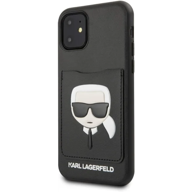 Husa Cover Karl Lagerfeld CardSlot pentru iPhone 11 Neagra