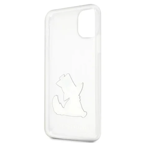 Husa Cover Karl Lagerfeld Choupette Fun pentru iPhone 11 Pro Max Clear