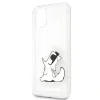 Husa Cover Karl Lagerfeld Choupette Fun pentru iPhone 11 Pro Max Clear