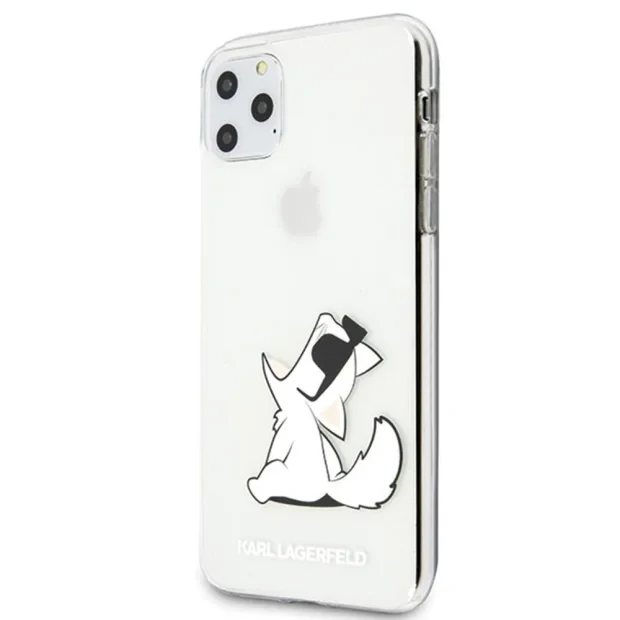 Husa Cover Karl Lagerfeld Choupette Fun pentru iPhone 11 Pro Max Clear