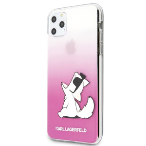 Husa Cover Karl Lagerfeld Choupette Fun pentru iPhone 11 Pro Max Roz