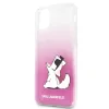 Husa Cover Karl Lagerfeld Choupette Fun pentru iPhone 11 Pro Max Roz