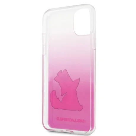 Husa Cover Karl Lagerfeld Choupette Fun pentru iPhone 11 Pro Max Roz