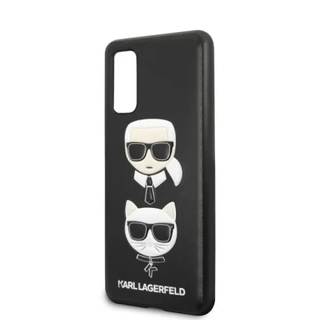 Husa Cover Karl Lagerfeld Choupette Head pentru Samsung Galaxy S20, Negru