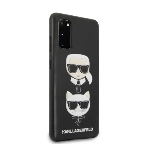 Husa Cover Karl Lagerfeld Choupette Head pentru Samsung Galaxy S20, Negru