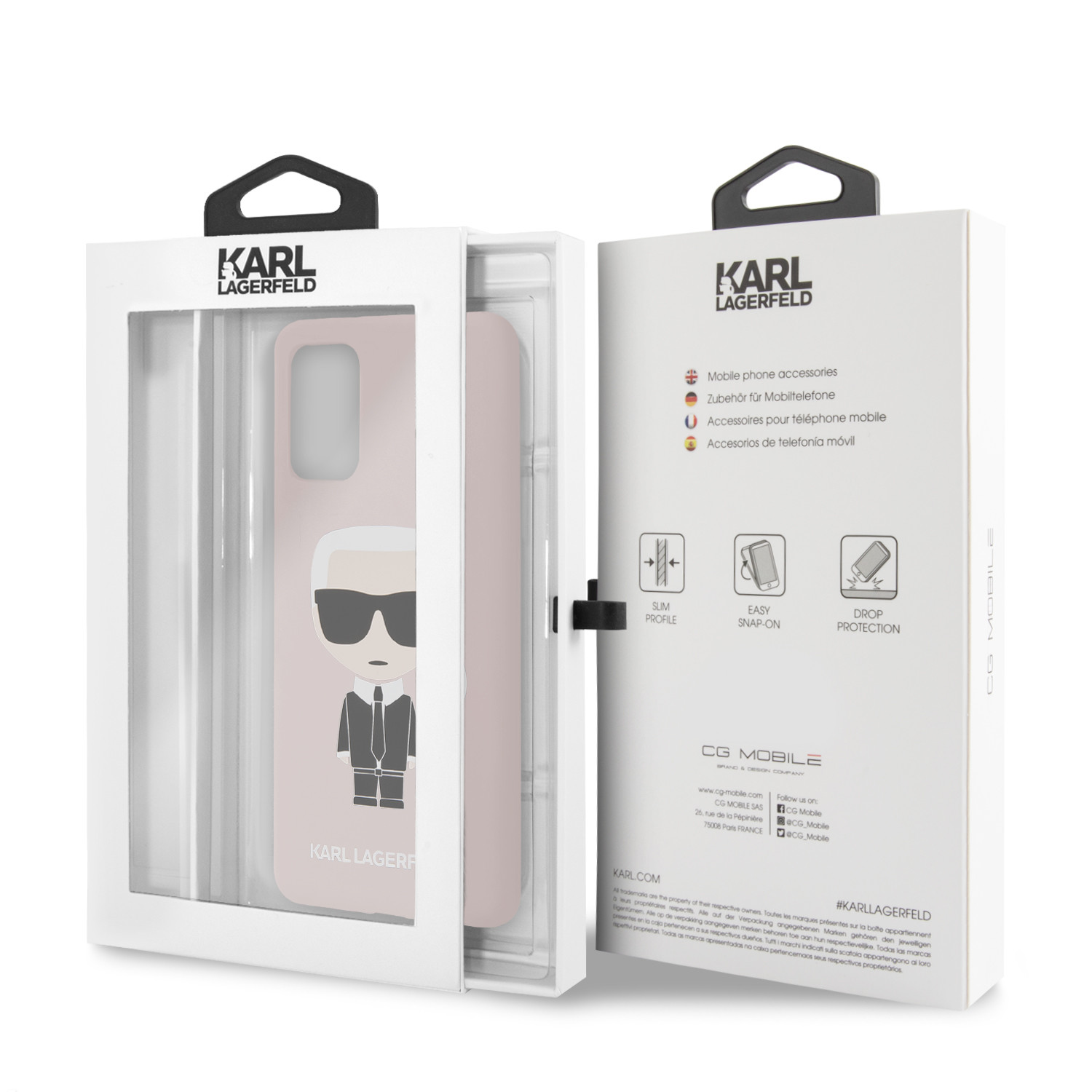 Husa Cover Karl Lagerfeld Full Body pentru Samsung Galaxy S20 Plus Roz thumb