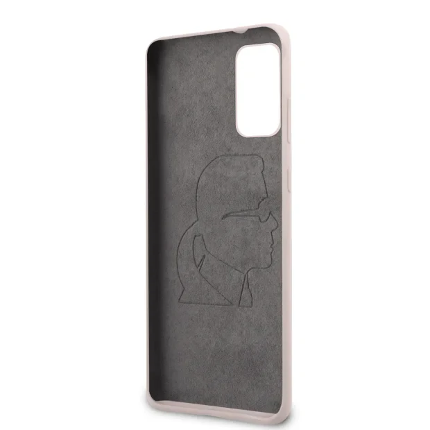 Husa Cover Karl Lagerfeld Full Body pentru Samsung Galaxy S20 Plus Roz