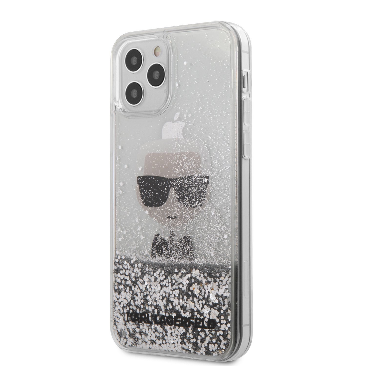 Husa Cover Karl Lagerfeld Glitter Iconic pentru iPhone 12 Pro Max Silver thumb