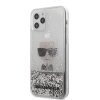 Husa Cover Karl Lagerfeld Glitter Iconic pentru iPhone 12 Pro Max Silver