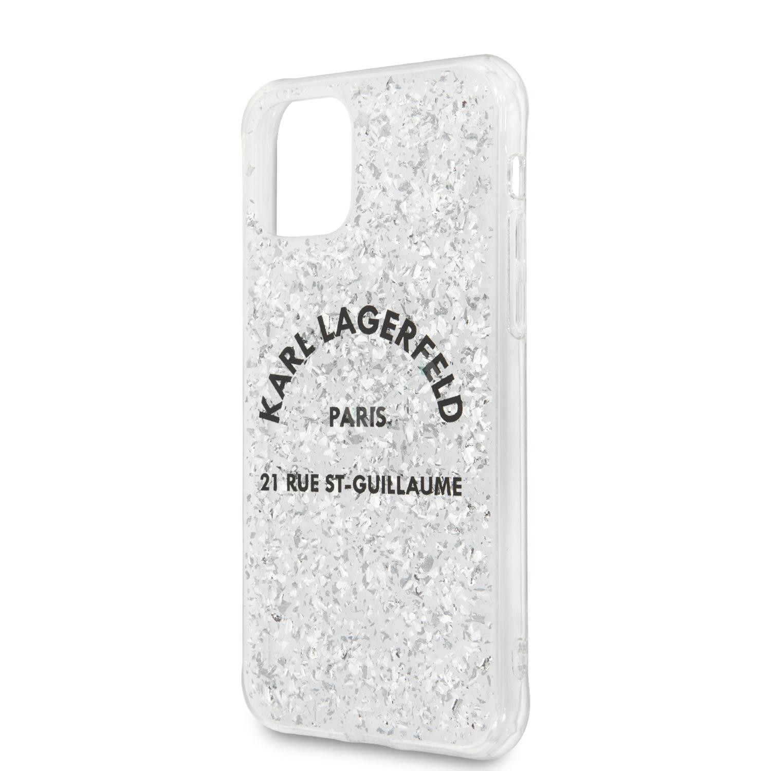 Husa Cover Karl Lagerfeld Glitter pentru iPhone 11 Pro Silver thumb