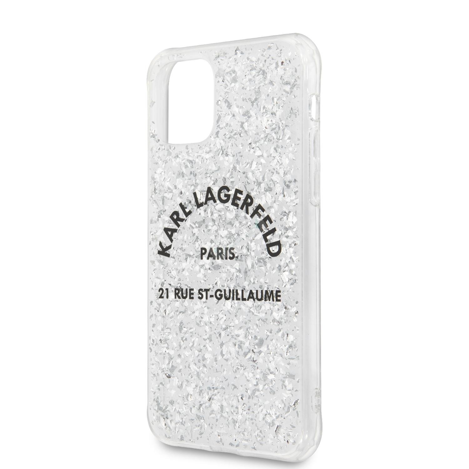 Husa Cover Karl Lagerfeld Glitter pentru iPhone 11 Pro Silver thumb