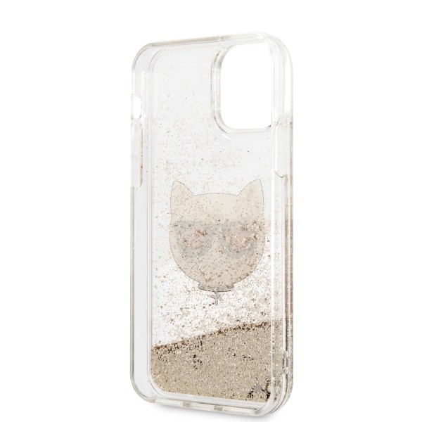 Husa Cover Karl Lagerfeld Heads Glitter Kryt Pro pentru iPhone 11 Gold thumb