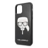 Husa Cover Karl Lagerfeld Iconic Glitter pentru iPhone 11 Negru