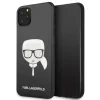 Husa Cover Karl Lagerfeld Iconic Glitter pentru iPhone 11 Pro Negru