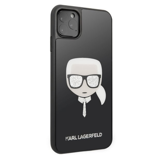 Husa Cover Karl Lagerfeld Iconic Glitter pentru iPhone 11 Pro Negru thumb