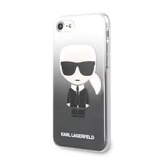 Husa Cover Karl Lagerfeld Iconic Glitter pentru iPhone 7/8/SE Black thumb