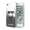 Husa Cover Karl Lagerfeld Iconic Glitter pentru iPhone 7/8/SE Black