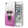 Husa Cover Karl Lagerfeld Iconic Glitter pentru iPhone 7/8/SE Pink