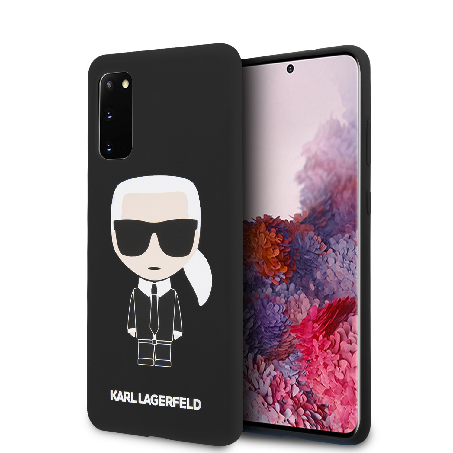 Husa Cover Karl Lagerfeld Iconic Silicone pentru Samsung Galaxy S20 Negru thumb